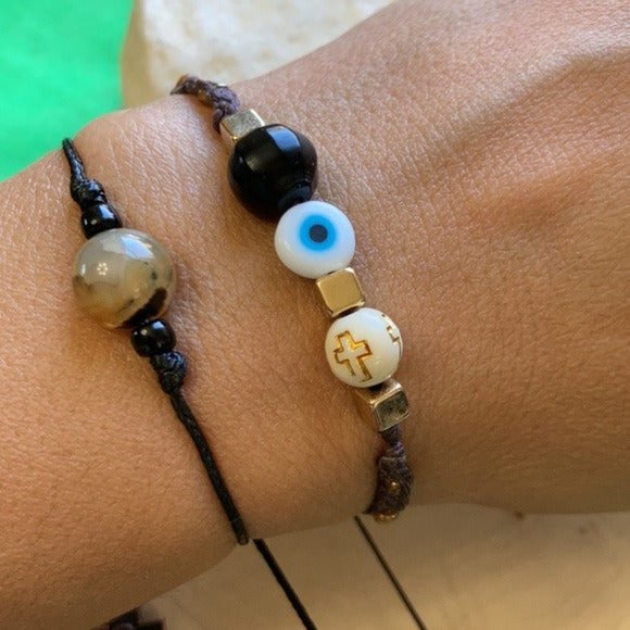 Protection obsidian evileye bracelet - Picture 8 of 11